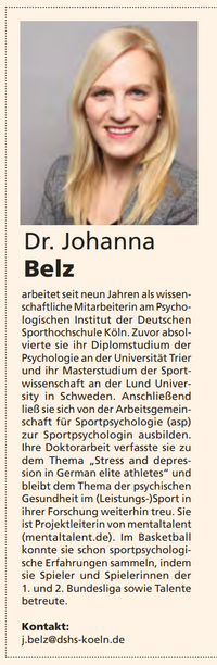 Johanna Belz in BiG - Basketball in Deutschland